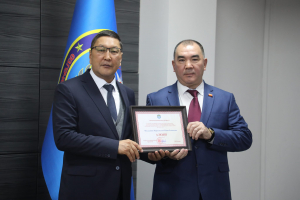 EMPLOYEES OF THE MINISTRY OF EMERGENCY SITUATIONS OF THE KYRGYZ REPUBLIC RECEIVED LETTERS OF APPRECIATION ON BEHALF OF THE PRESIDENT OF THE KYRGYZ REPUBLIC