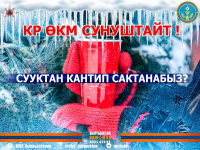 ӨКМ СУНУШТАЙТ!  СУУКТАН КАНТИП САКТАНАБЫЗ?