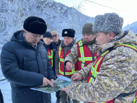 MINISTER️ BOOBEK️ AZHIKEYEV️ ARRIVED️ IN️ THE️ ALAMEDA️ GORGE
